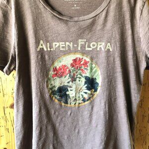 Lucky Brand Alpen Flora Graphic Tee